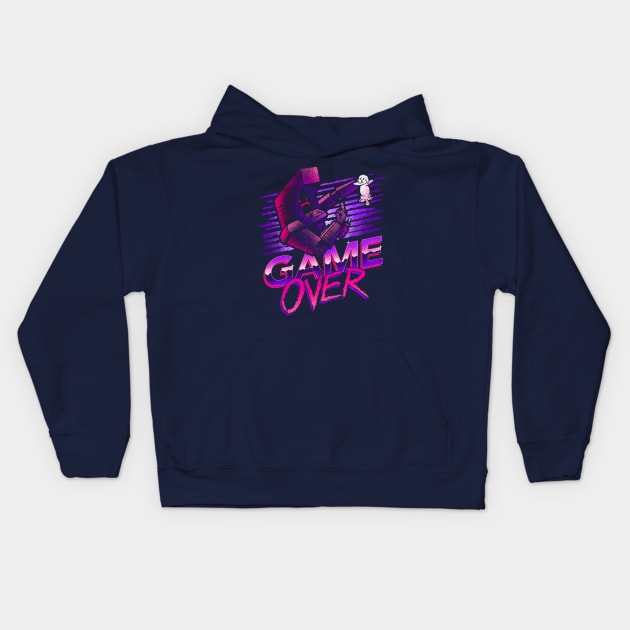 Game Over Kids Hoodie by CoryFreemanDesign